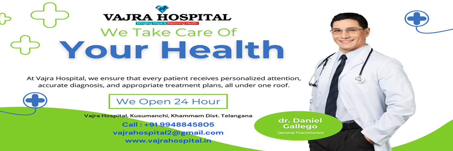Vajra Hospital Kusumanchi OPD Banner